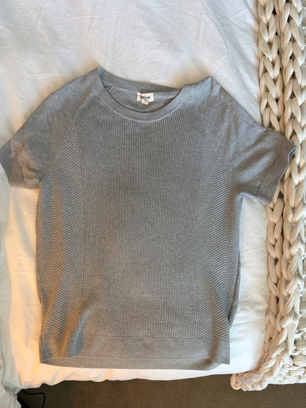 Men’s Open Edit business casual knitted shirt size Large